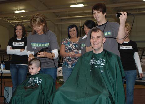 Fundraiser to Fight Cancer; Over 70 People Shave Heads