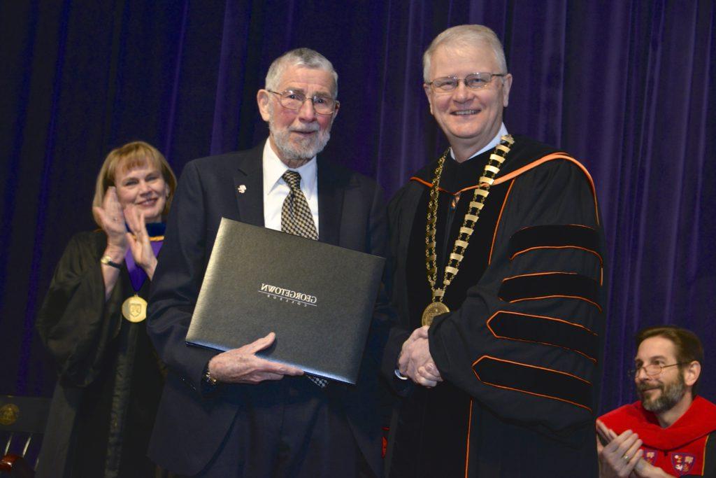 Retired Campbellsville University English professor inducted into Georgetown College’s Hall of Fame