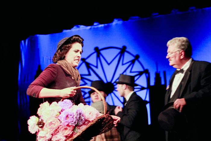 Kelli Stanfield performing as Eliza Doolittle during the My Fair Lady play.