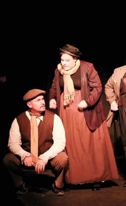 Performing as Jaime and Doolittle are Sarah Durham (left) and Les Chadwick.